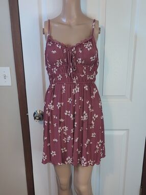 Kirious Los Angeles Floral Pink Mini Dress-L